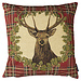 Mars & More gobelin kussen tartan hert 45x45cm