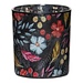 Mars & More Theelichthouder Sandy bloemen zwart klein 8cm