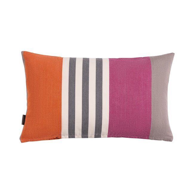 Linen & More Stripes Print kussen multicolor 30x50cm