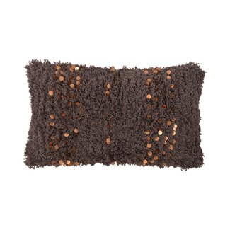 Linen & More Boston kussen donkergrijs 30x50cm