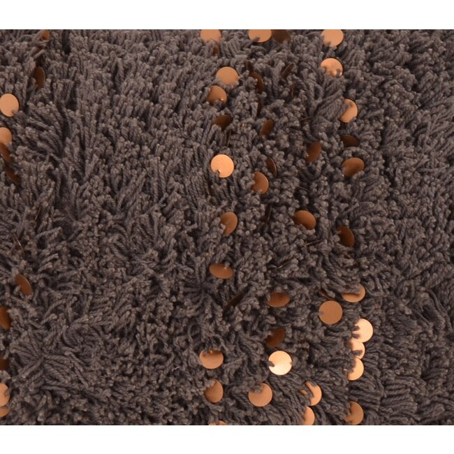 Linen & More Boston kussen donkergrijs 30x50cm