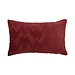 Linen & More Twisted Brooklyn kussen bordeaux 30x50cm
