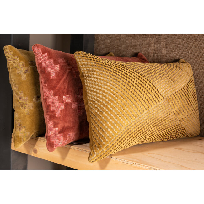 Linen & More Twisted Brooklyn kussen bruin 30x50cm