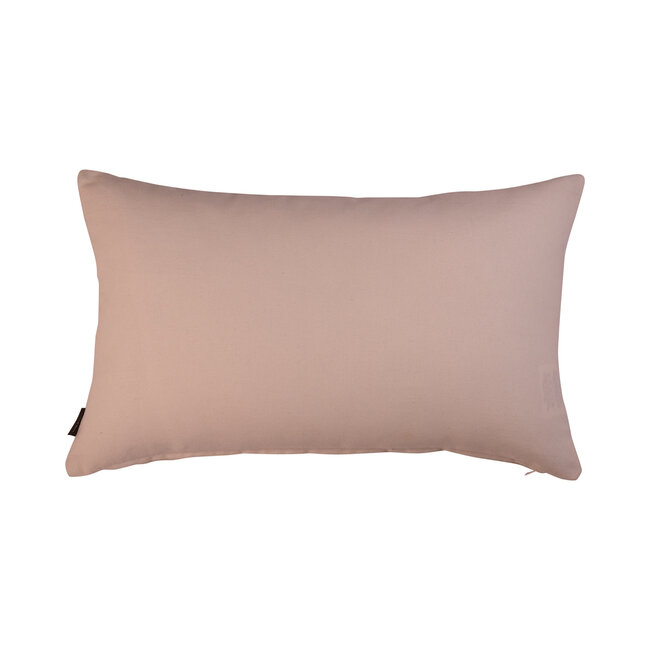 Linen & More Uneven Ruffle kussen gebroken wit geel 30x50cm