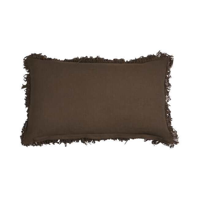 Linen & More Lioni kussen taupe 30x50cm