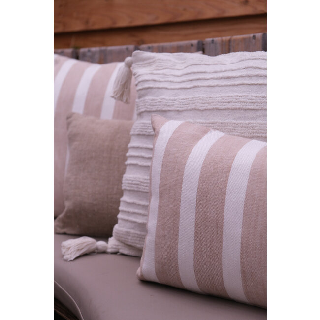 Linen & More Sam kussen beige 30x50cm