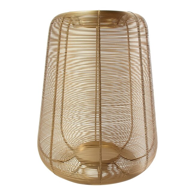 Mars & More Goudkleurige draad Lantaarn metaal  h40 d34cm