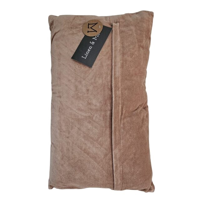 Linen & More Folded Polydupion kussen roze 30x50cm