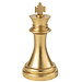 J-Line Schaakstuk Koning Polyresin Goudkleurig
