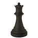 J-Line Schaakstuk Koningin Polyresin Zwart