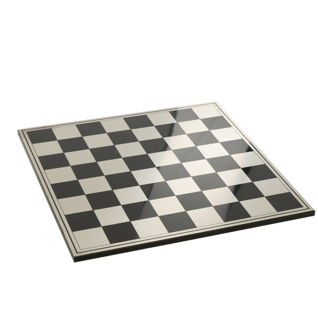 J-Line Schaakbord Polyresin Goudkleurig/Zwart