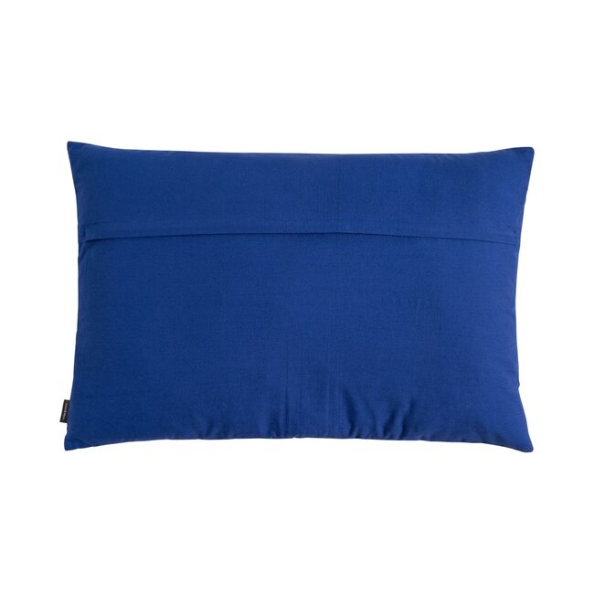 Linen & More Wide Zigzag kussen blauw 40x60cm