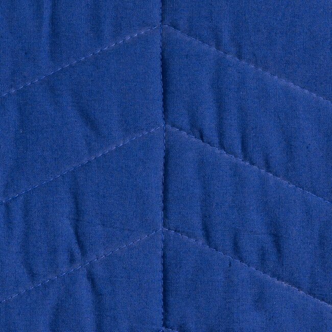 Linen & More Wide Zigzag kussen blauw 40x60cm