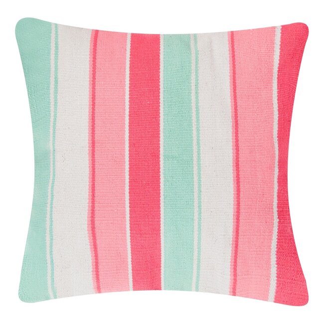 Linen & More Big Stripe kussen multicolor 60x60cm