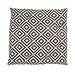 Linen & More Dotted Ethnic stoelkussen zwart 40x40cm+5cm
