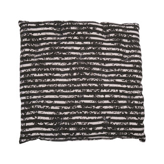 Linen & More Vintage Stripe stoelkussen zwart 40x40cm+5cm
