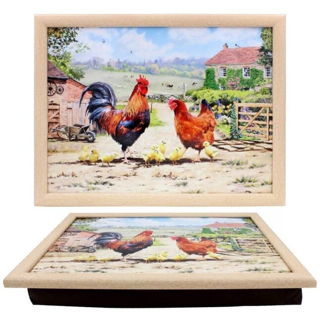 Lesser & Pavey Schootkussen - Laptray Haan & Kip  44x34x6 cm