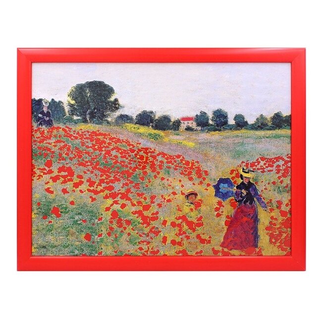 Lesser & Pavey Schootkussen – Laptray Klaprozen van Claude Monet  44x34x6 cm