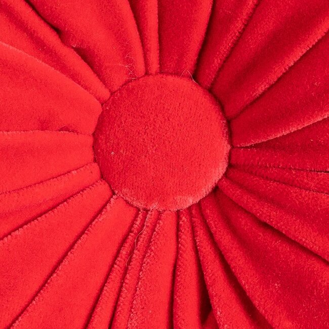 Linen & More Kanan 2.0 kussen rood dia40x10cm