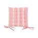 Linen & More Multi Stripe stoelkussen roze 40x40cm+5cm