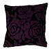 Linen & More Cushion Historical 50x50 black/ purple