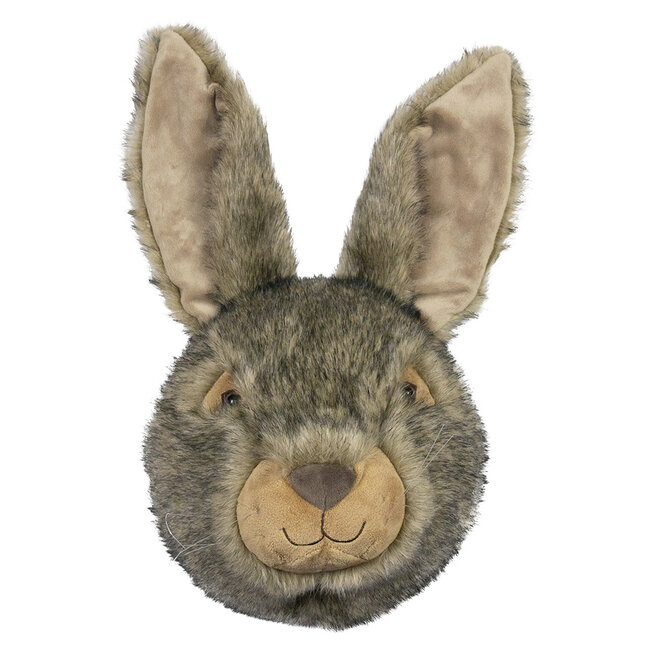 Mars & More knuffel konijn wandkop 30cm