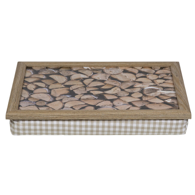 Mars & More schootkussen openhaard hout 43cm