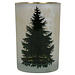 Mars & More Theelichthouder huisjes en dennenboom groot 18cm