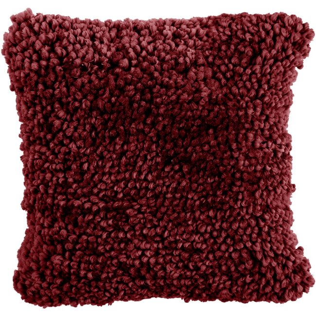Linen & More Oscar kussen bordeaux 50x50cm