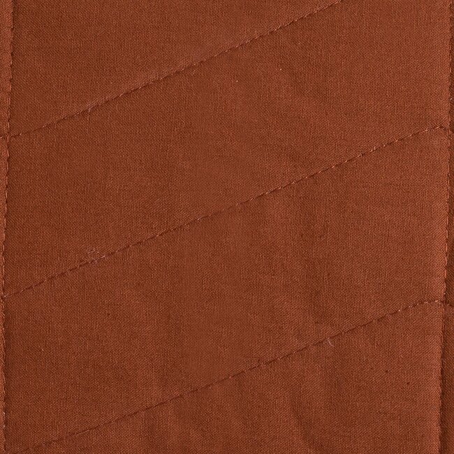 Linen & More Wide Zigzag kussen roodbruin 30x50cm