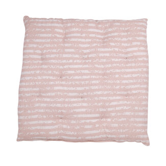Linen & More Vintage Stripe stoelkussen roze 40x40cm+5cm