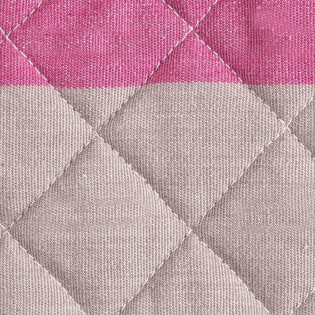 Linen & More Stripes Print Mauve Ovenwant rust 18x33cm