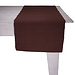 Linen & More Rib Uni Tafelloper bruin 45x140cm