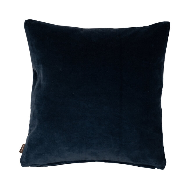 Linen & More Dayna Velvet kussen blauw 45x45cm