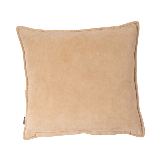 Linen & More Mick Velvet kussen beige 45x45cm