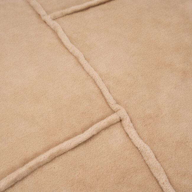 Linen & More Mick Velvet kussen beige 45x45cm