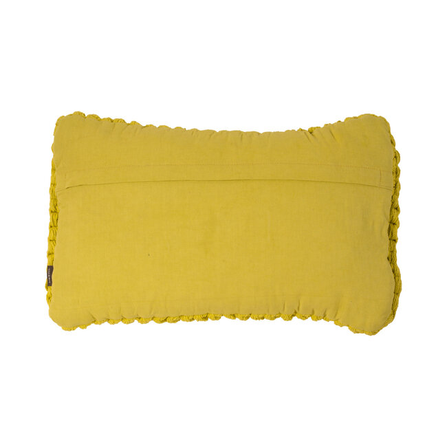 Linen & More Karson Rope kussen geel 30x50cm