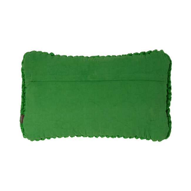 Linen & More Karson Rope kussen groen 30x50cm