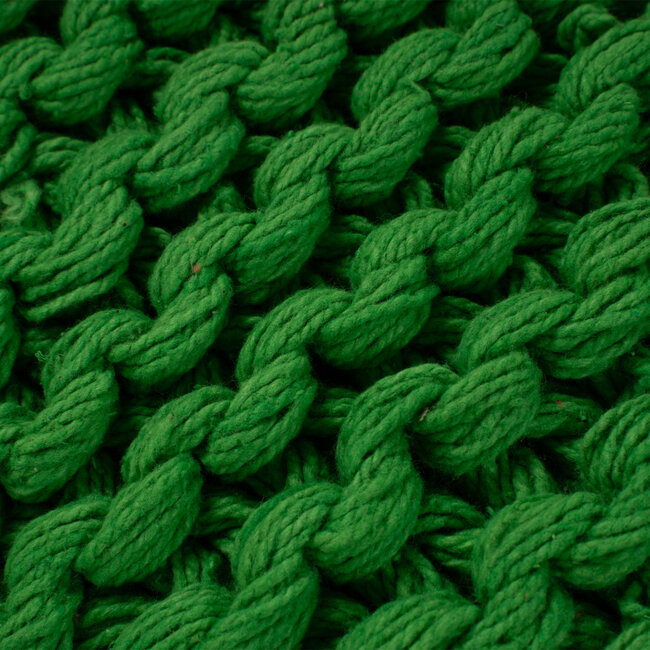 Linen & More Karson Rope kussen groen 30x50cm