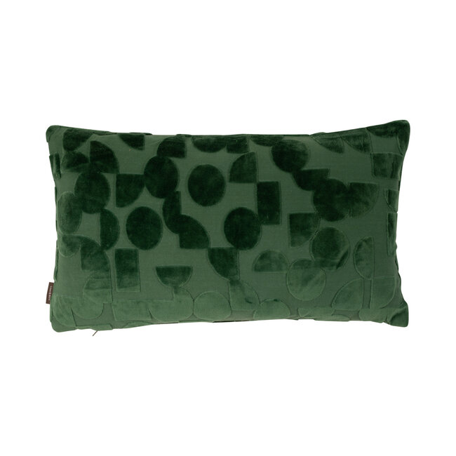 Linen & More Tommy Graphic Design kussen groen 30x50cm