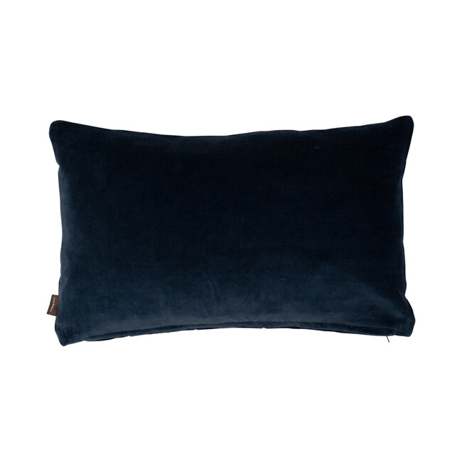Linen & More Dayna Velvet kussen blauw 30x50cm