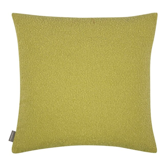 Linen & More King Bouclé kussen olijf groen 45x45cm