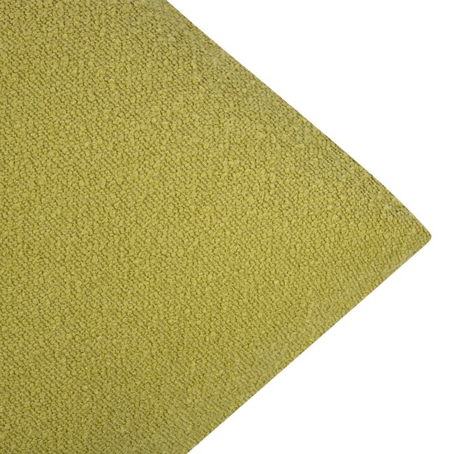 Linen & More King Bouclé kussen olijf groen 45x45cm