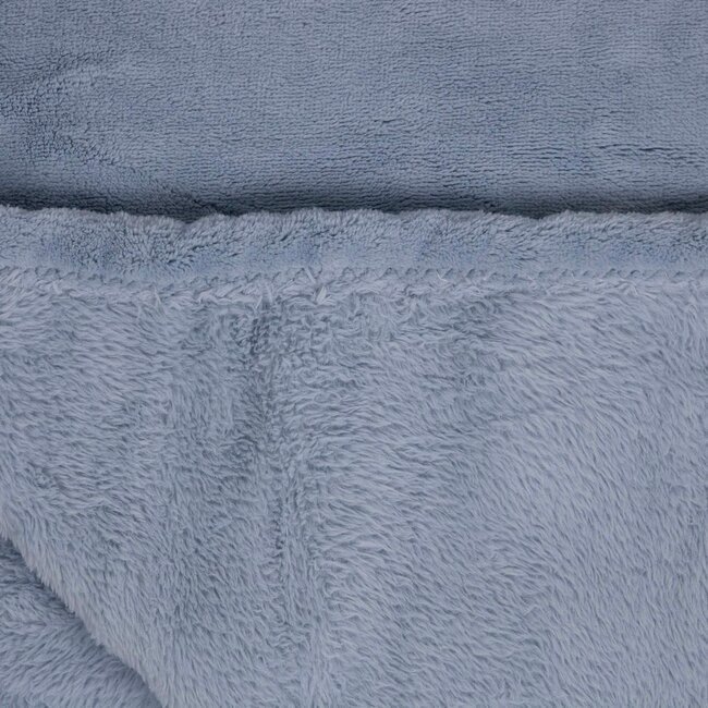 Linen & More Milky plaid ijs blauw 130x200cm
