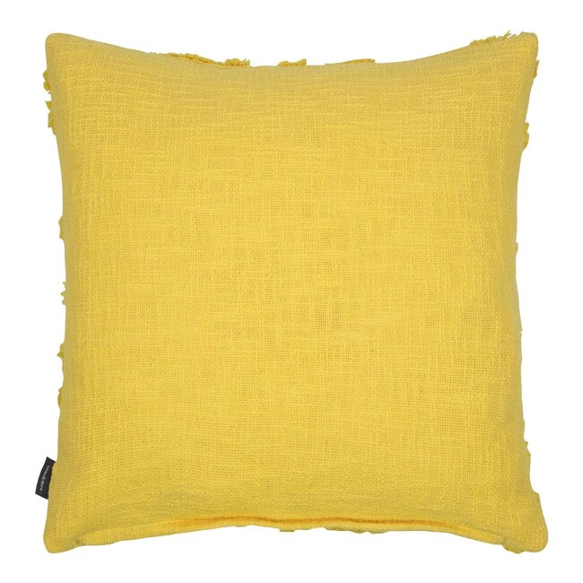 Linen & More Jodie Kussen getuft geel 45x45cm