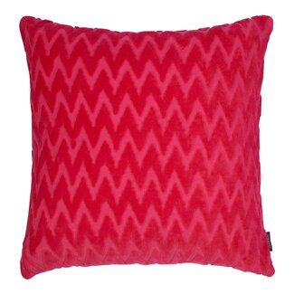 Linen & More Cleo Kussen chevron roze 45x45cm