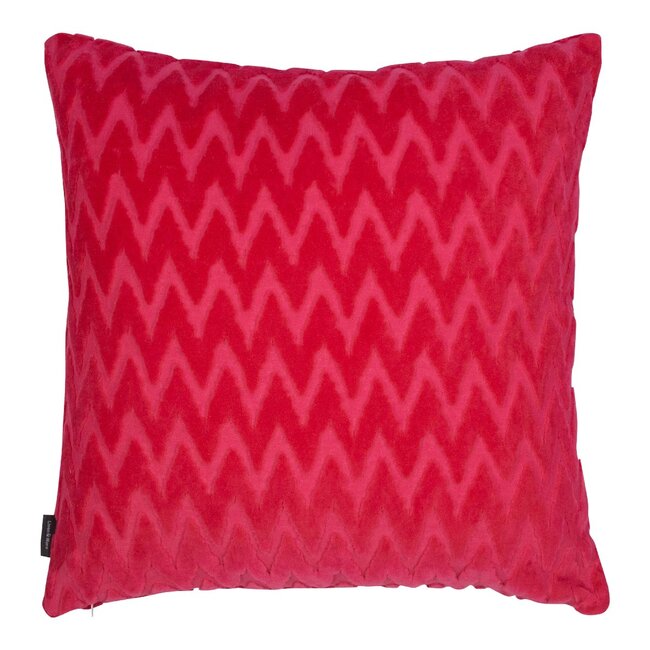 Linen & More Cleo Kussen chevron roze 45x45cm