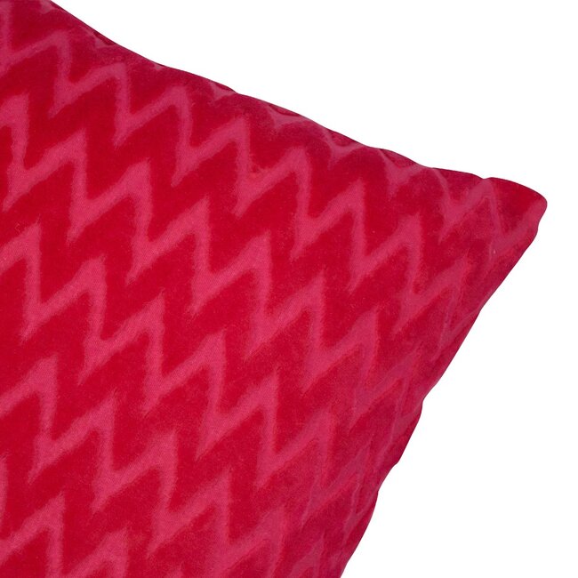Linen & More Cleo Kussen chevron roze 45x45cm