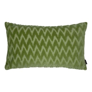 Linen & More Cleo Kussen chevron groen 30x50cm