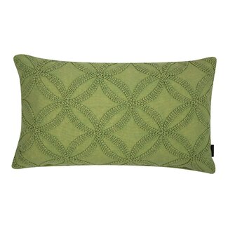 Linen & More Annika Kussen stonewash groen 30x50cm